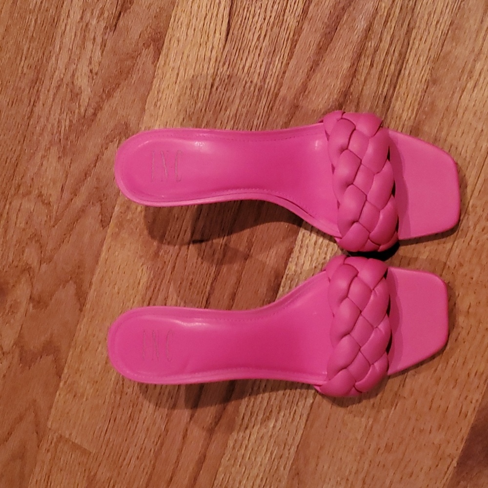 I.N.C. fuchsia mules